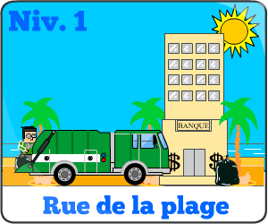 Jeu de camion poubelle niv1